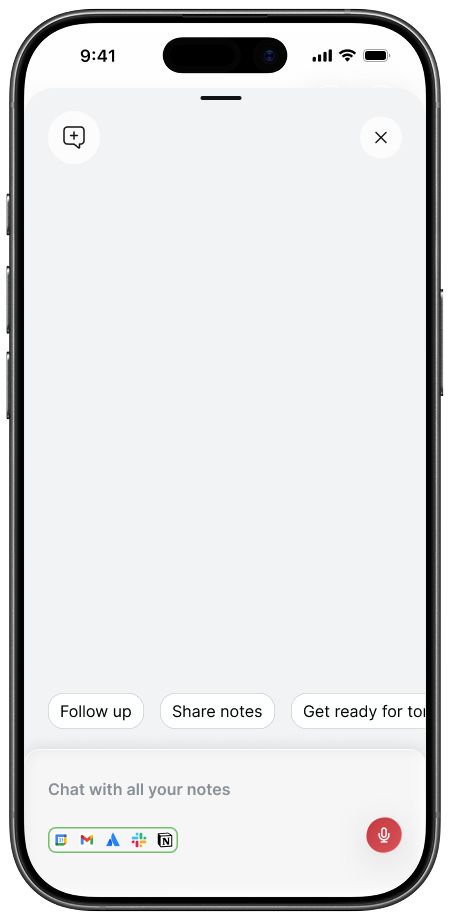 timeOS mobile chat screen
